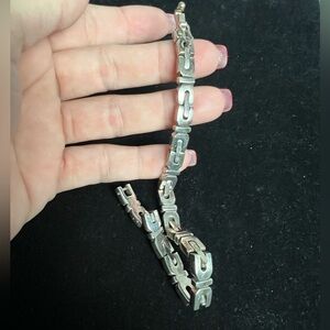 TAXCO 925 STERLING SILVER HEAVY VINTAGE BRACELET